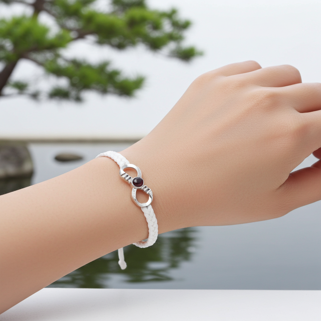 PS27 - Personalized Photo Projection Infinity Bracelet