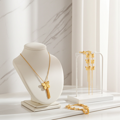 CC08 - Butterfly Charm Jewelry Set – Grace in Every Detail