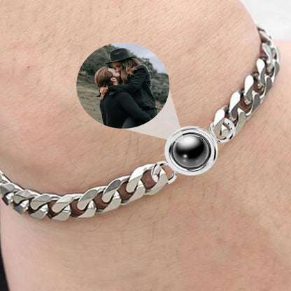 PS02 Personalized Photo Projection Chain Bracelet