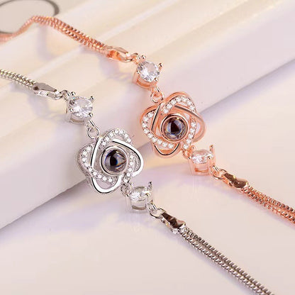PS04 Rose Bloom Photo Projection Bracelet