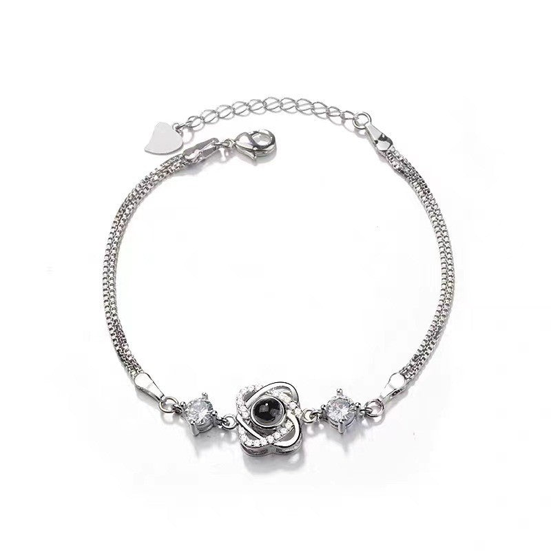 PS04 Rose Bloom Photo Projection Bracelet