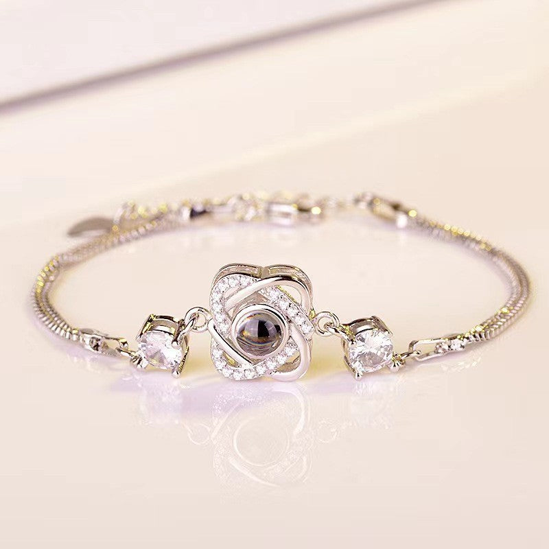 PS04 Rose Bloom Photo Projection Bracelet
