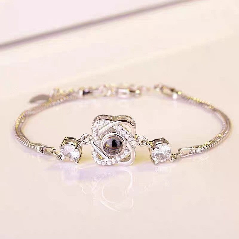 PS04 Rose Bloom Photo Projection Bracelet