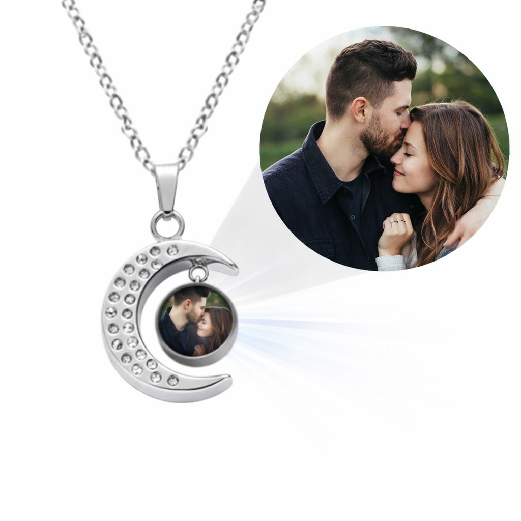 PX05 - Custom Moon Projection Necklace – Rose Gold, Silver, Gold