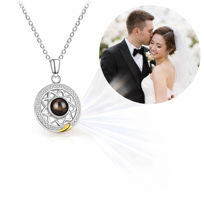 PX06 - Sun & Moon Custom Projection Necklace Set – Symbol of Eternal Connection