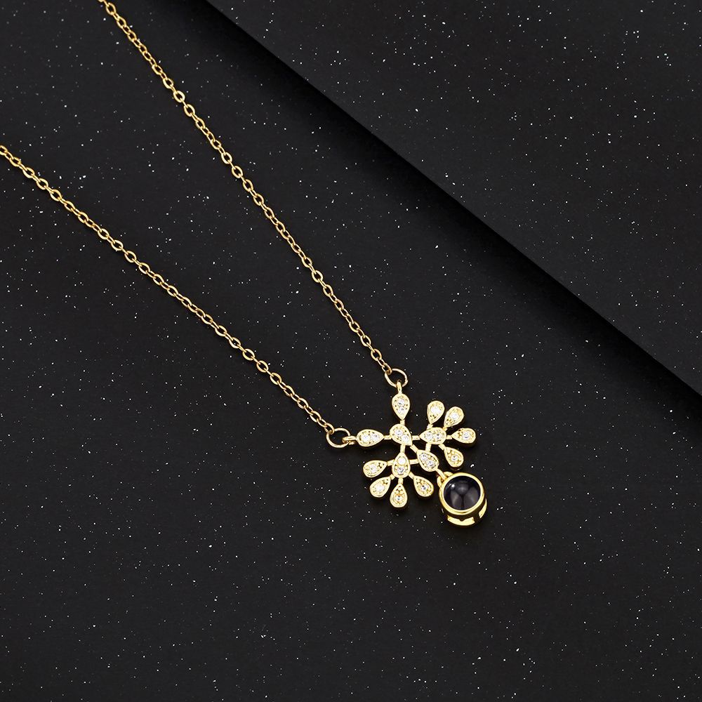 PX12 - Hidden Photo Teardrop Necklace – A Touch of Emotion, Worn with Elegance