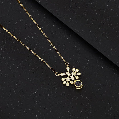 PX12 - Hidden Photo Teardrop Necklace – A Touch of Emotion, Worn with Elegance