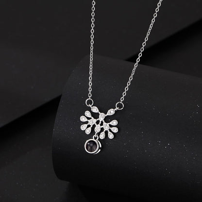 PX12 - Hidden Photo Teardrop Necklace – A Touch of Emotion, Worn with Elegance