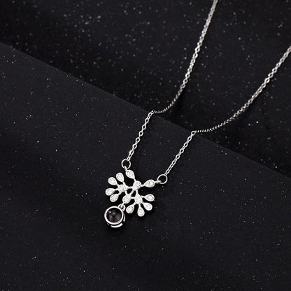 PX12 - Hidden Photo Teardrop Necklace – A Touch of Emotion, Worn with Elegance