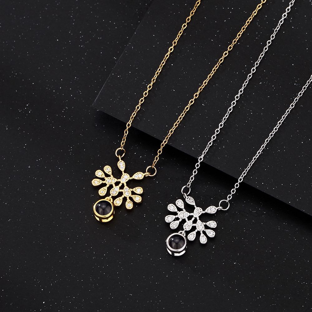 PX12 - Hidden Photo Teardrop Necklace – A Touch of Emotion, Worn with Elegance