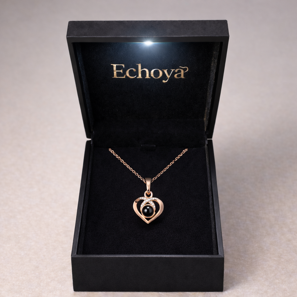 PX19 - Infinity Heart Hidden Photo Necklace – Gold / Silver / Rose Gold