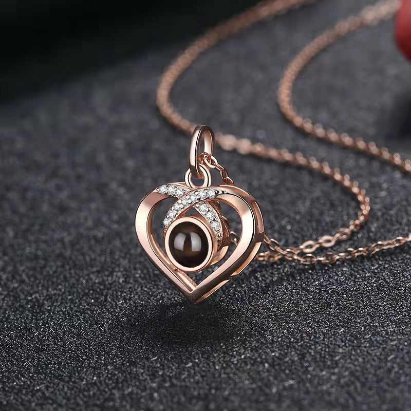 PX19 - Infinity Heart Hidden Photo Necklace – Gold / Silver / Rose Gold
