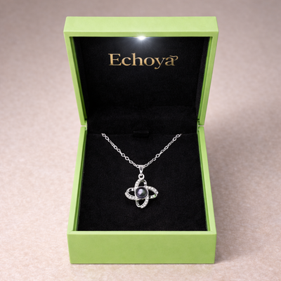 PX21 - Rotating Star Hidden Photo Necklace – Rose Gold / Silver