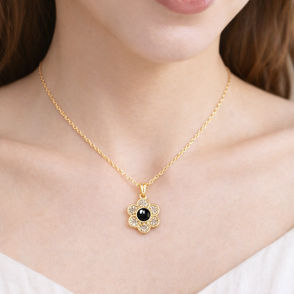 PX31 - Blooming Memory Projection Necklace – Eternal Flower Design