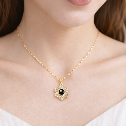 PX31 - Blooming Memory Projection Necklace – Eternal Flower Design