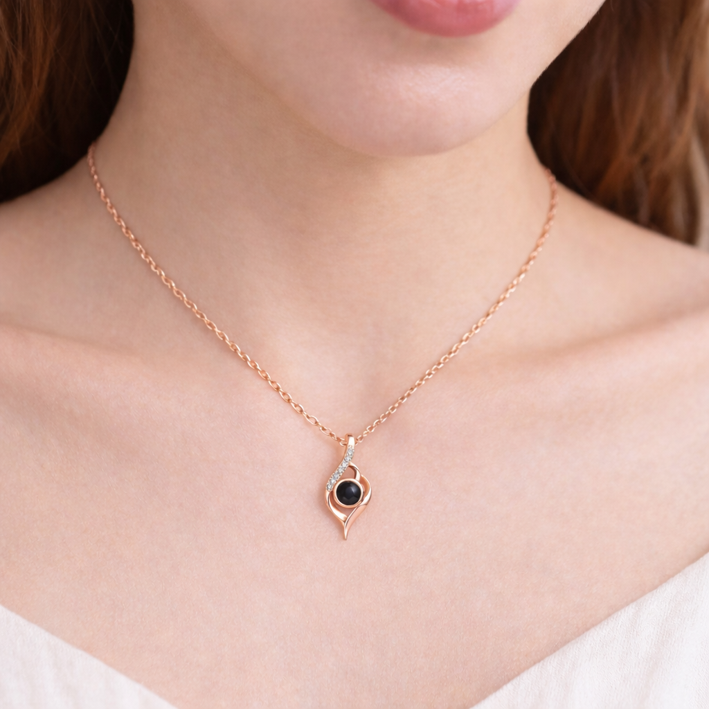 PX34 - Eternal Flame Photo Projection Necklace