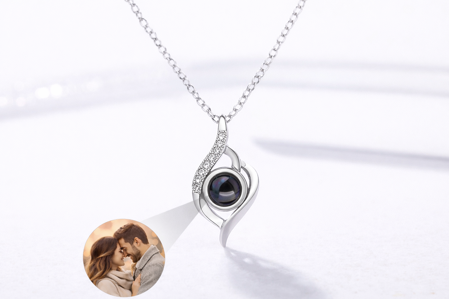 PX34 - Eternal Flame Photo Projection Necklace