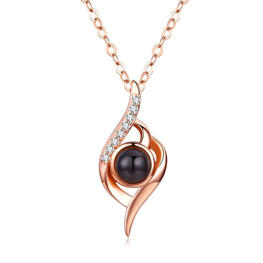 PX34 Eternal Flame Photo Projection Necklace