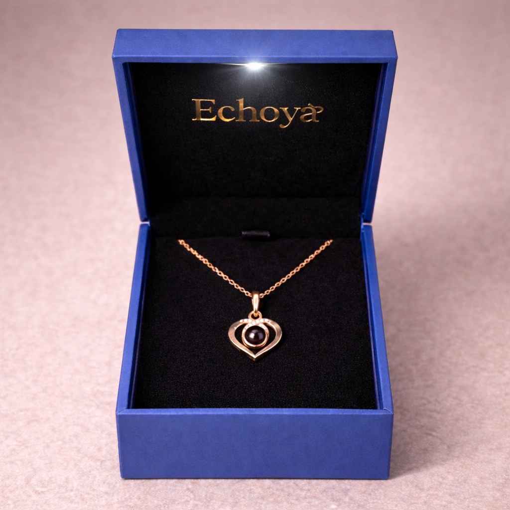 PX36 - Eternal Love Photo Projection Necklace – Heart-Shaped Keepsake