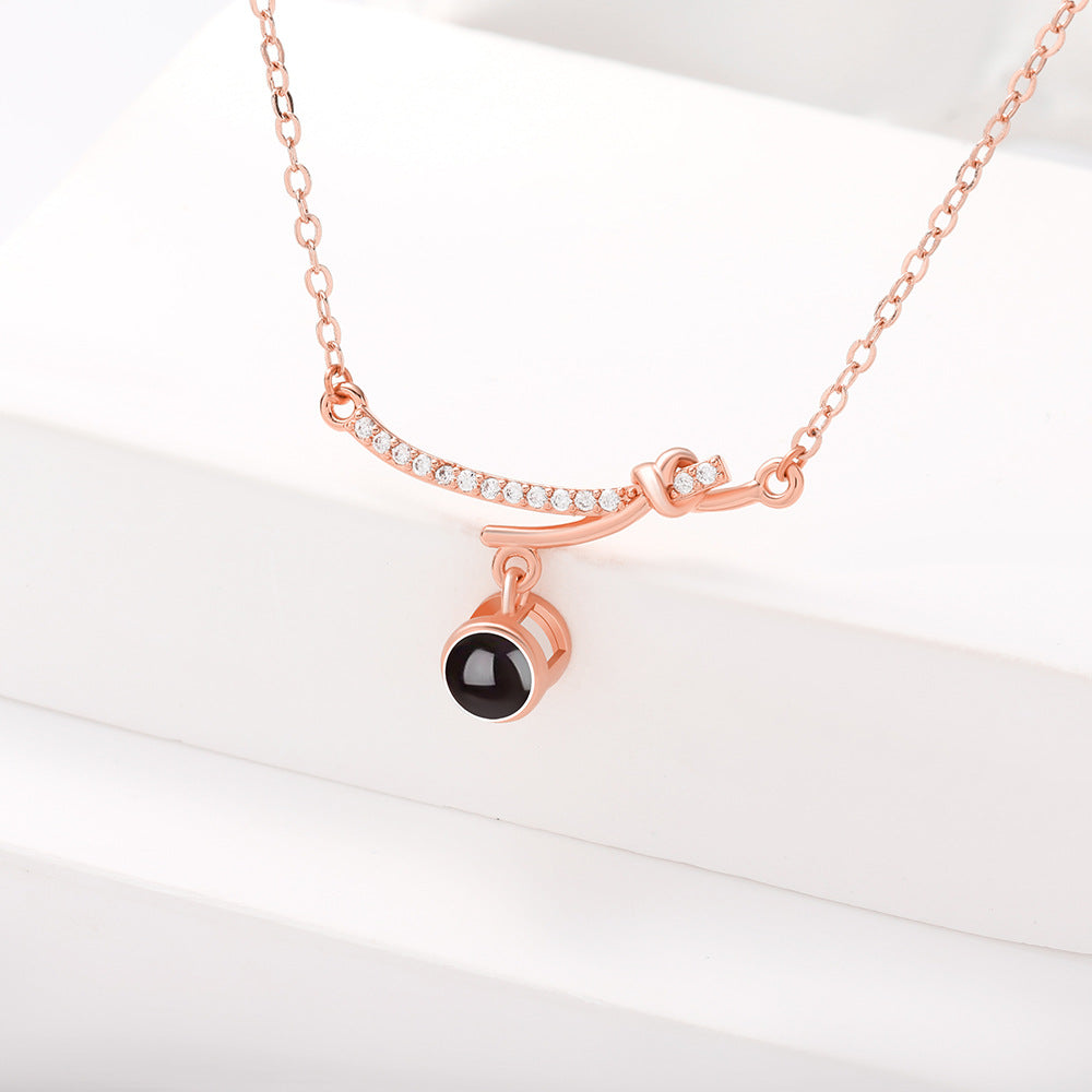 PX37 Knot of Love Photo Projection Necklace