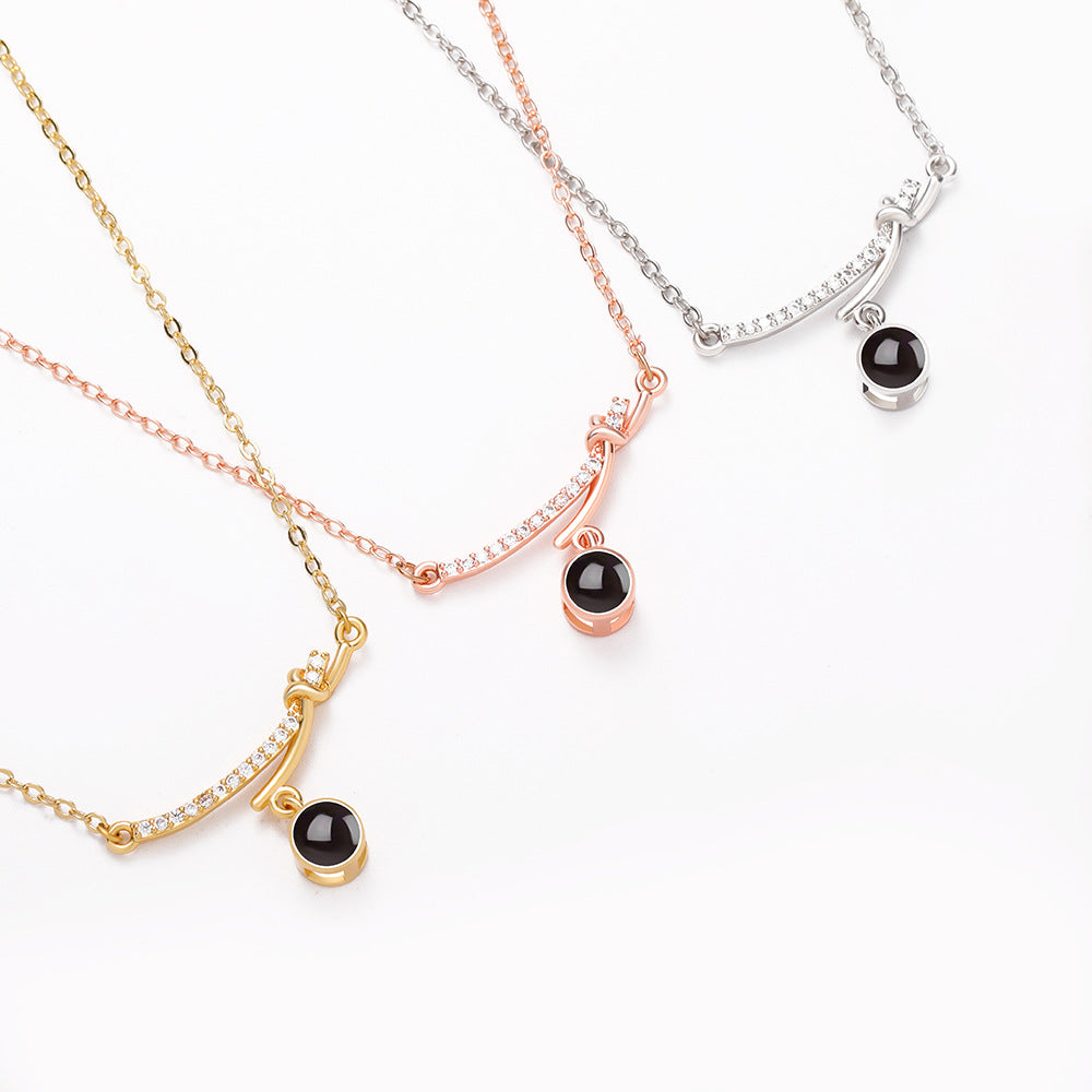 PX37 Knot of Love Photo Projection Necklace