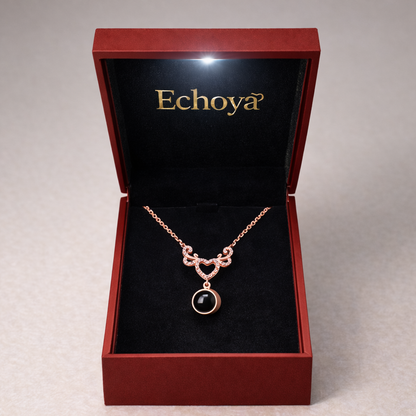 PX38 - Antler Heart Projection Necklace – A Symbol of Eternal Bond