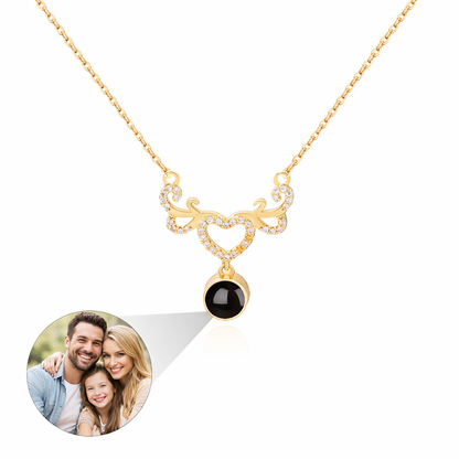PX38 - Antler Heart Projection Necklace – A Symbol of Eternal Bond