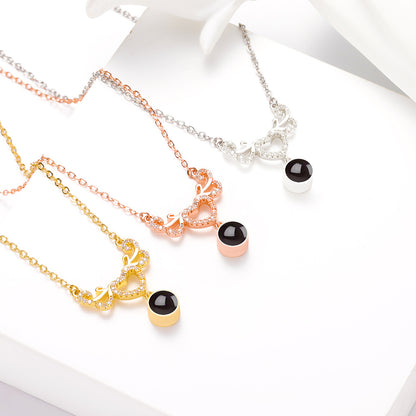 PX38 Antler Heart Projection Necklace – A Symbol of Eternal Bond