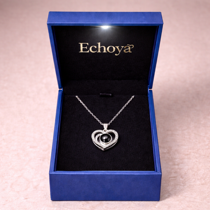 PX43 - Double Heart Custom Photo Projection Necklace – A Love That Shines Forever