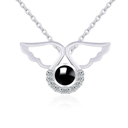 PX48 💌 Carry Love with You Always – Angel Wing Projection Necklace