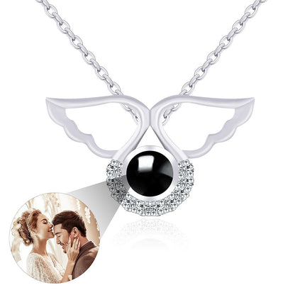 PX48 💌 Carry Love with You Always – Angel Wing Projection Necklace