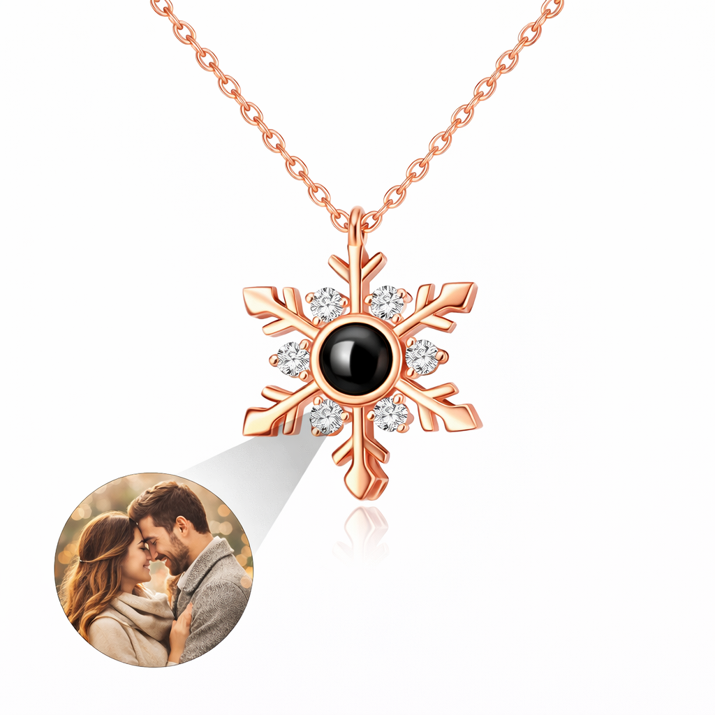 PX50 - Snowflake Projection Necklace – Eternal Moments in Every Flake