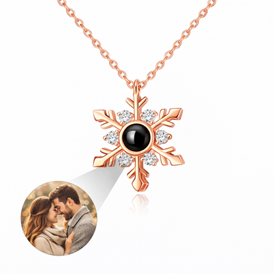 PX50 - Snowflake Projection Necklace – Eternal Moments in Every Flake