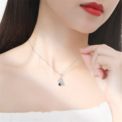 PX57 - Teddy Bear Photo Projection Necklace