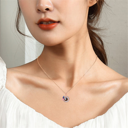 PX59 - Butterfly Halo Photo Projection Necklace