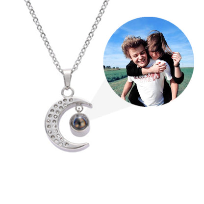 PX05 - Custom Moon Projection Necklace – Rose Gold, Silver, Gold