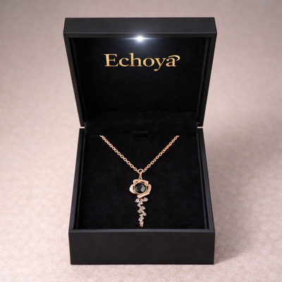 PX61 Rose Key Photo Projection Necklace