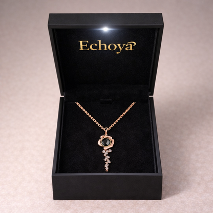 PX61 Rose Key Photo Projection Necklace