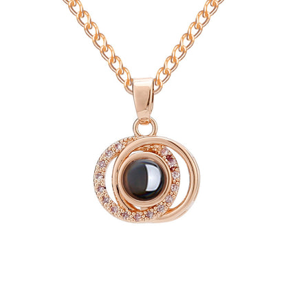 PX63 - Eternal Orbit Photo Projection Necklace