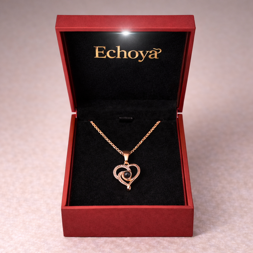 PX69 - Promise Heart Photo Projection Necklace