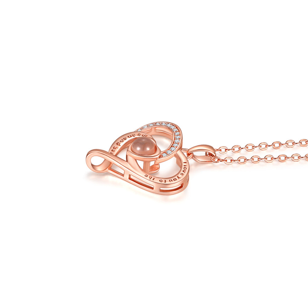 PX69 - Promise Heart Photo Projection Necklace