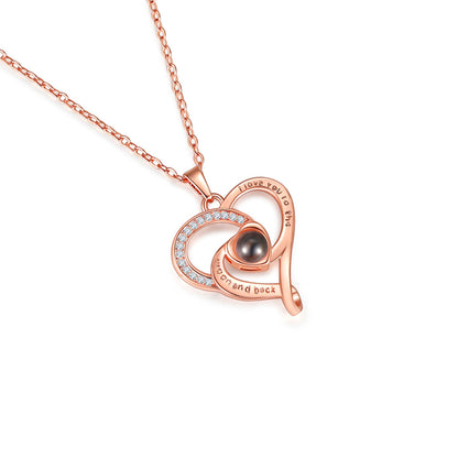 PX69 - Promise Heart Photo Projection Necklace