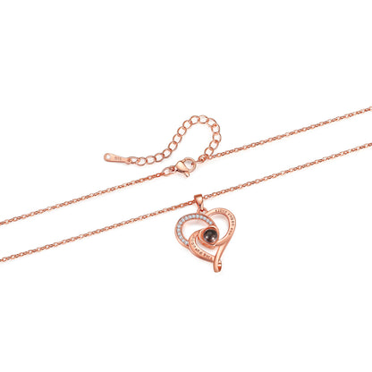 PX69 - Promise Heart Photo Projection Necklace