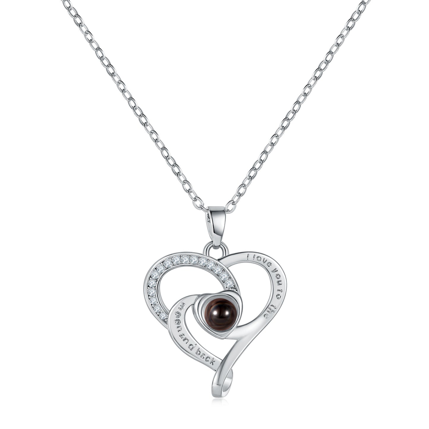 PX69 - Promise Heart Photo Projection Necklace
