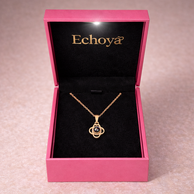 PX79 - Flower Photo Projection Necklace – A Blooming Memory Close to Your Heart