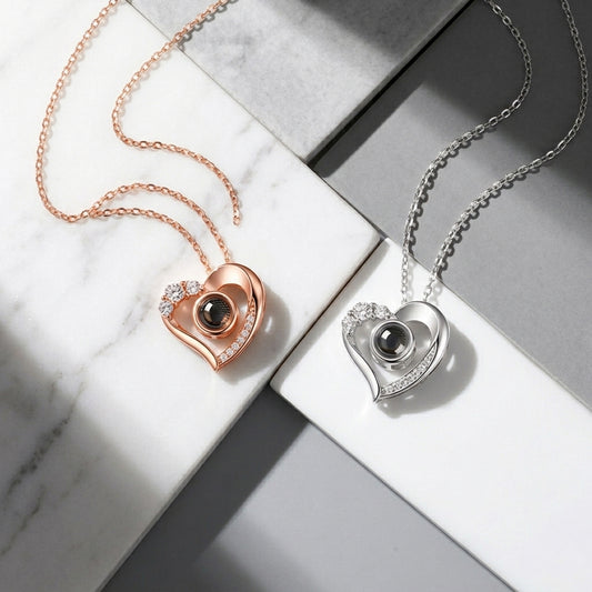 Personalised Eternal Love Hidden Photo Necklace
