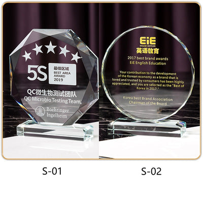 SP08 - Premium Crystal Trophy – Custom Engraved Corporate Award