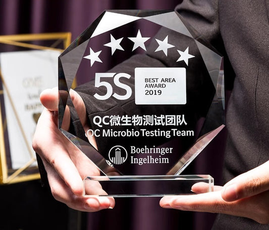 SP08 🏆 Premium Crystal Trophy – Custom Engraved Corporate Award