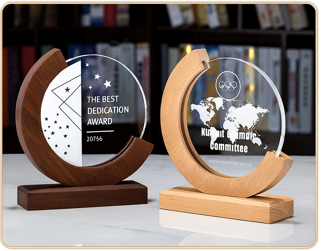SP08 - Premium Crystal Trophy – Custom Engraved Corporate Award