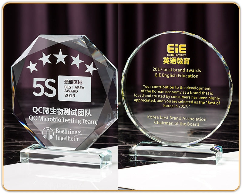 SP08 - Premium Crystal Trophy – Custom Engraved Corporate Award